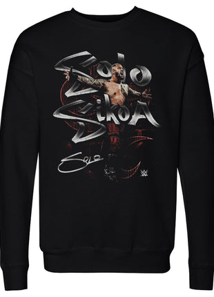 Solo Sikoa Grunge Men's WWE Crewneck Sweatshirt