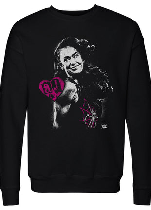AJ Lee Silhouette Men's WWE Crewneck Sweatshirt