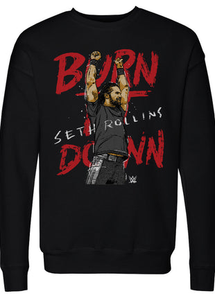 Seth Rollins Burn It Down WWE Men's Crewneck Sweatshirt
