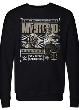 Rey Mysterio Comic Graphic Men's WWE Crewneck Sweatshirt
