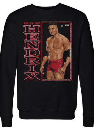 Kam Hendrix WWE Vertical Name Men's WWE Crewneck Sweatshirt