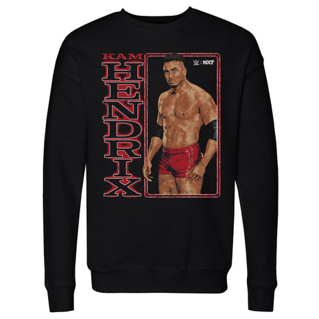 Kam Hendrix WWE Vertical Name Men's WWE Crewneck Sweatshirt