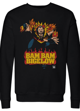 Bam Bam Bigelow Caricature Men's WWE Crewneck Sweatshirt