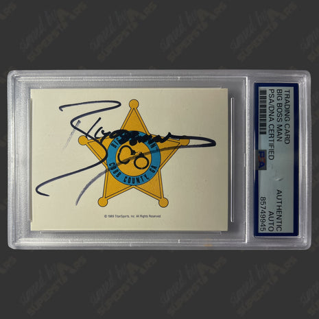 Big Bossman signed 1990 WWF Classic Trading Card (w/ PSA Encapsulated)