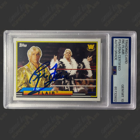 Ric Flair signed 2018 Topps WWE Trading Card (w/ PSA Encapsulated)
