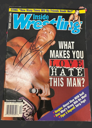 The Rock signed Inside Wrestling Magazine (December 1999)