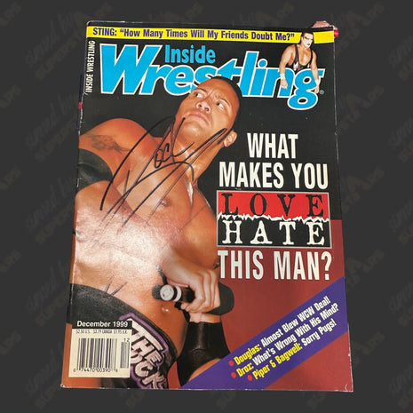 The Rock signed Inside Wrestling Magazine (December 1999)