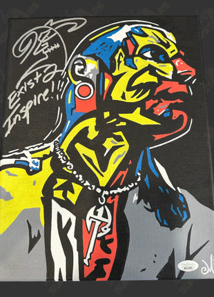 Jeff Hardy signed Hand Painted 11x14 Canvas (w/ JSA)