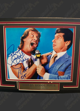 Rowdy Roddy Piper signed 11x14 Matted Photo