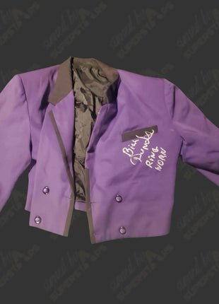 Bill Dundee signed and Ring Worn Purple Suit Jacket