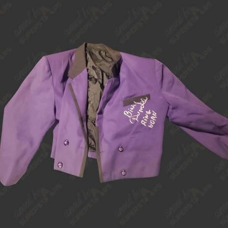 Bill Dundee signed and Ring Worn Purple Suit Jacket