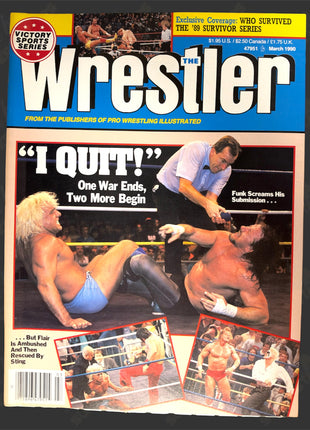 Ric Flair signed Wrestler Magazine March 1990 (w/ Beckett) *PRE-ORDER*