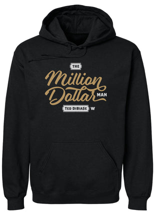 Ted DiBiase Million Dollar Man Font WWE Men's Hoodie