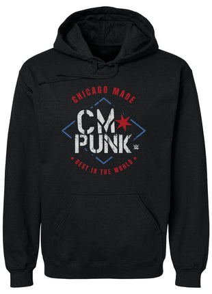 CM Punk Chicago Made WWE Men's Hoodie