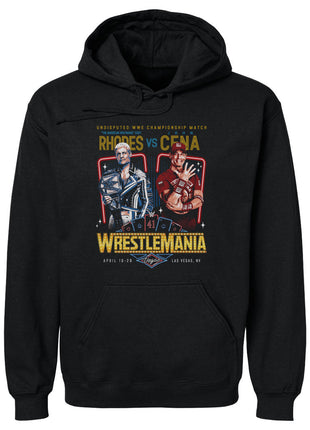 Wrestlemania 41 Cody Rhodes Vs. John Cena WWE Men's Hoodie