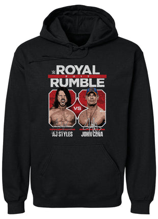 John Cena Vs A.J. Styles Royal Rumble 2017 WWE Men's Hoodie