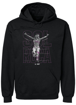 Sol Ruca WWE Name Outline Men's WWE Hoodie