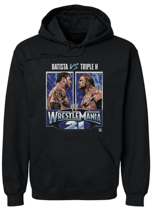 WrestleMania 21 Triple H Vs. Batista WWE Men's Hoodie