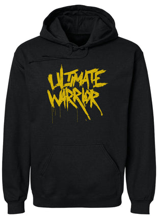 Ultimate Warrior Name Grunge WWE Men's Hoodie