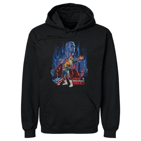 Cody Rhodes Flames Men's WWE Hoodie