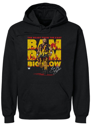 Bam Bam Bigelow Fire WWE Men's Hoodie