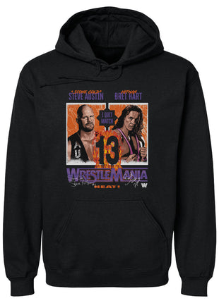 Wrestlemania 13 Bret Hart Vs. Stone Cold Steve Austin WWE Men's Hoodie