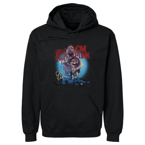 CM Punk Stencil Men's WWE Hoodie