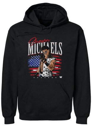 Shawn Michaels American Flag WWE Men's Hoodie