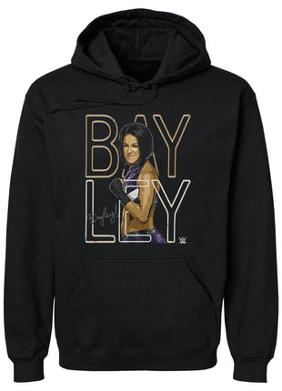 Bayley Name Outline WWE Men's Hoodie