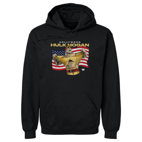 Hulk Hogan Hollywood Flag Men's WWE Hoodie