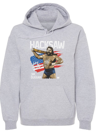 Hacksaw Jim Duggen Flag WWE Men's Hoodie