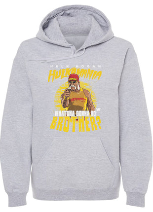 Hulk Hogan Hulkamania Whatcha Gonna Do Brother WWE Men's Hoodie