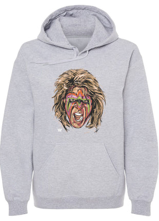Ultimate Warrior Scream WWE Men's Hoodie