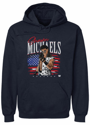 Shawn Michaels American Flag WWE Men's Hoodie