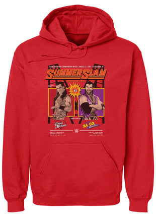 SummerSlam 1995 Match Poster Men's WWE Hoodie