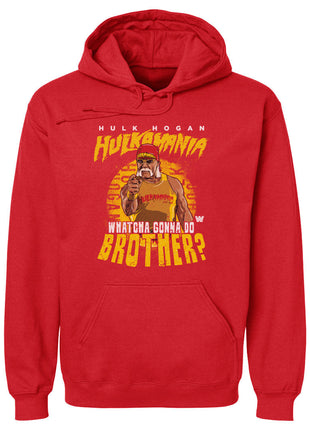 Hulk Hogan Hulkamania Whatcha Gonna Do Brother WWE Men's Hoodie