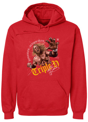 Triple H Crack WWE Men's Hoodie