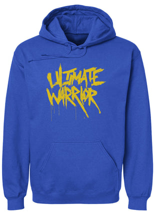 Ultimate Warrior Name Grunge WWE Men's Hoodie