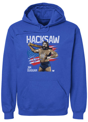 Hacksaw Jim Duggen Flag WWE Men's Hoodie