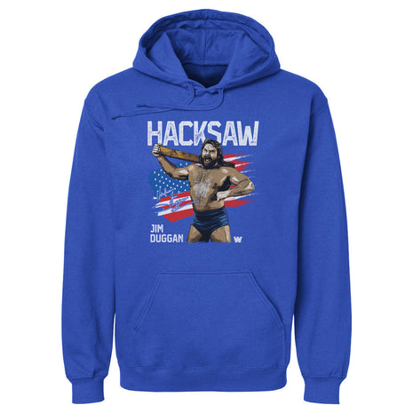 Hacksaw Jim Duggen Flag WWE Men's Hoodie