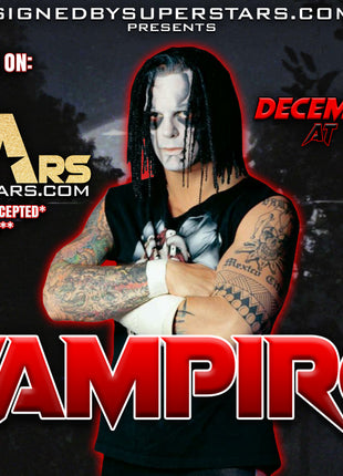 Vampiro Autographed Items (12/13/24 In-studio Signing)