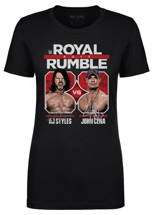 John Cena Vs A.J. Styles Royal Rumble 2017 WHT