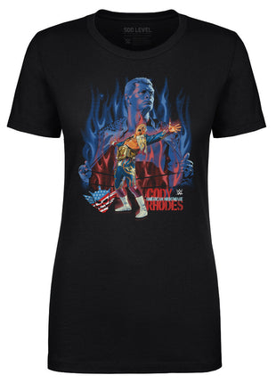 Cody Rhodes Flames Women's WWE T-Shirt