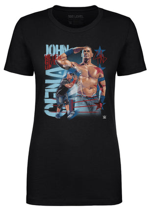 John Cena Never Give Up Salute Women's WWE T-Shirt