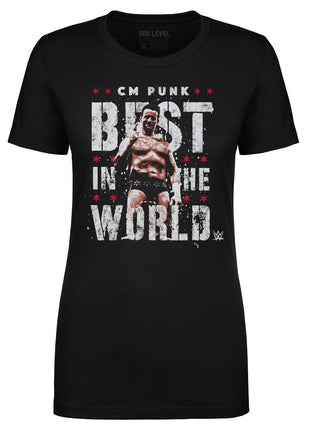 CM Punk Best In The World Vector Women's WWE T-Shirt