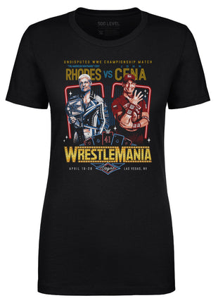 Wrestlemania 41 Cody Rhodes Vs. John Cena WWE Women's T-Shirt