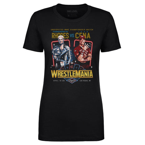 Wrestlemania 41 Cody Rhodes Vs. John Cena WWE Women's T-Shirt