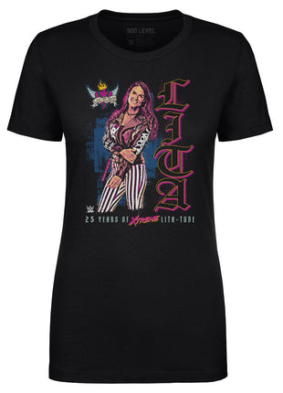 Lita 25th Anniversary Vertical WWE Women's T-Shirt