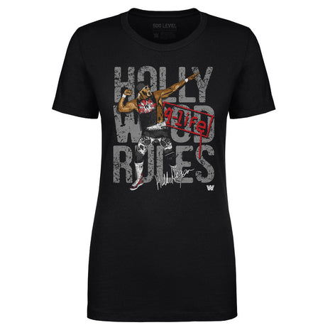 Camiseta de mujer de la WWE Hulk Hogan Hollywood 4-Life