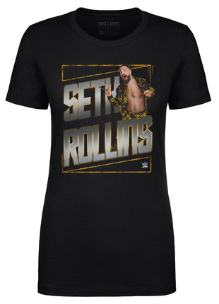 Seth Rollins Gold WWE Women's T-Shirt